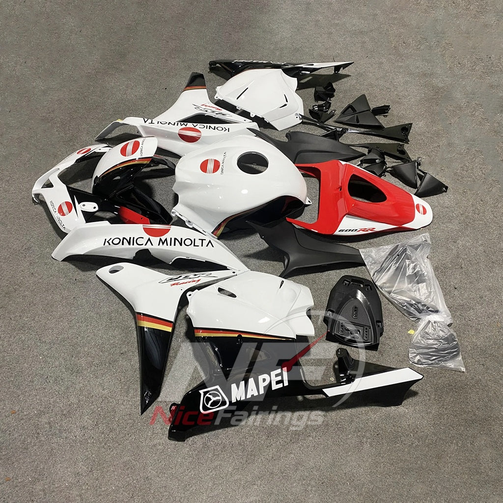 White ABS Plastic Bodywork Kit Fits HONDA CBR600RR F5 2009-2012 | NiceFairings - front angle image