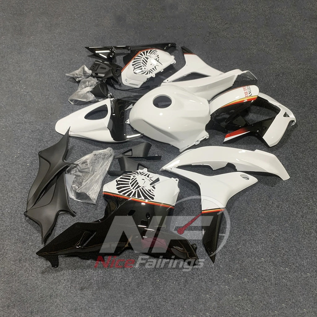Custom-Painted White Motorcycle Bodywork Kit Fits 2009-2012 HONDA CBR600RR F5 | NiceFairings - front angle image
