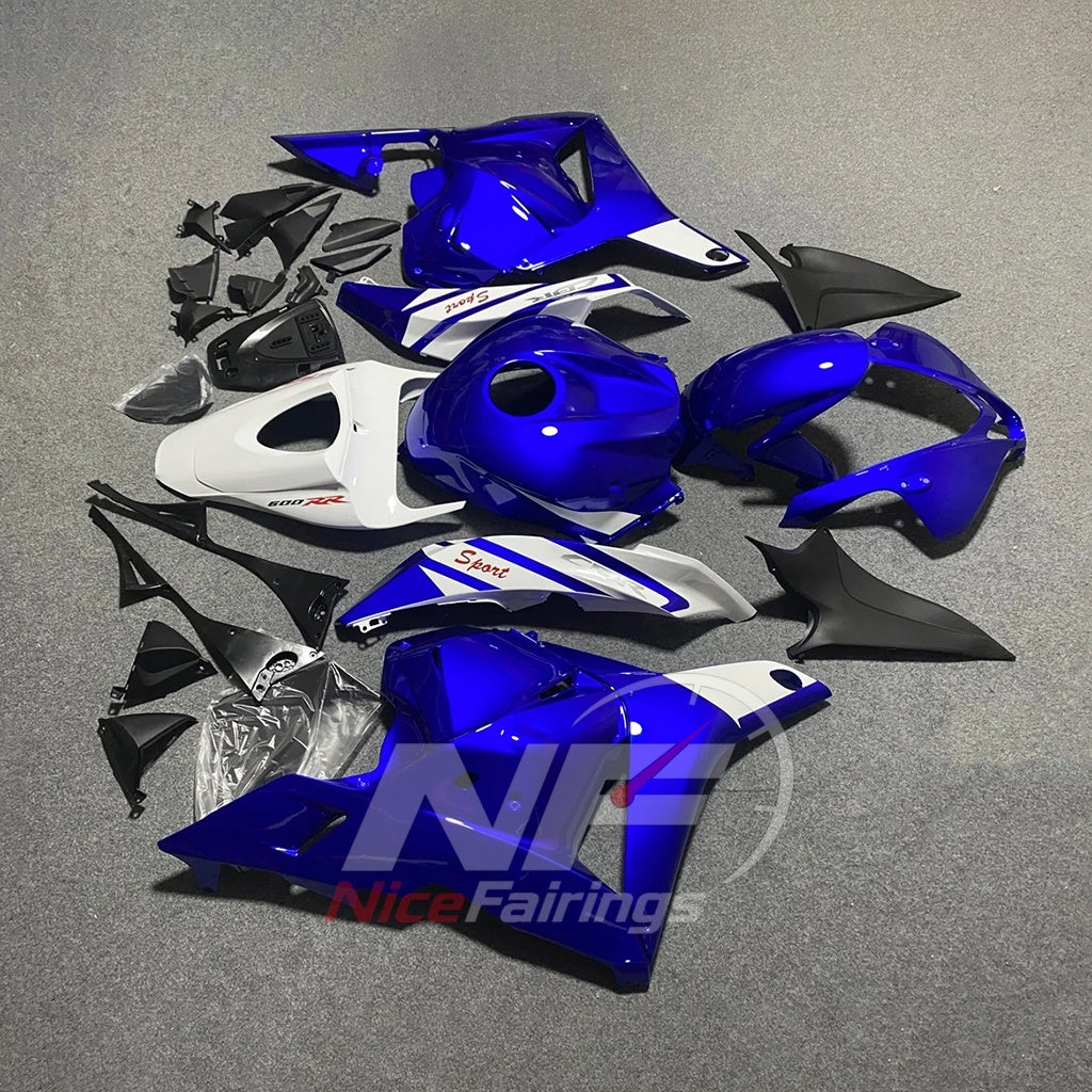 Painted Blue Sportbike Fairing Set Fits HONDA CBR600RR F5 2009-2012 | NiceFairings - front angle image