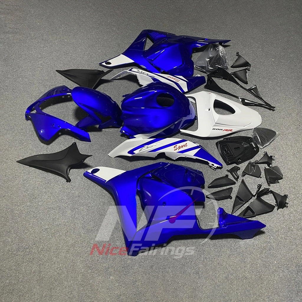Painted Blue Sportbike Fairing Set Fits HONDA CBR600RR F5 2009-2012 | NiceFairings - side angle image