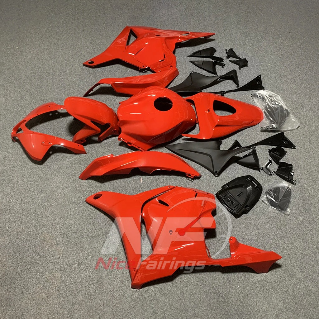 Replacement Red ABS Plastic Cowling Kit Fits 2009-2012 HONDA CBR600RR F5 | NiceFairings - side angle image