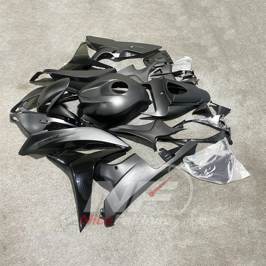 Aftermarket Black Sportbike Bodywork Set Fits 2009-2012 HONDA CBR600RR F5 | NiceFairings - front angle image