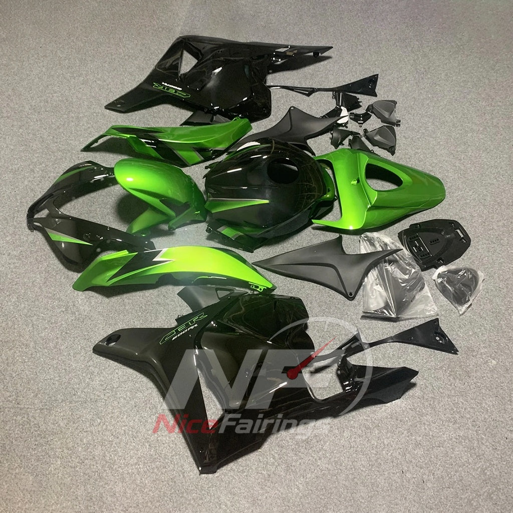 Painted Green ABS Body Panel Kit Fits 2009-2012 HONDA CBR600RR F5 | NiceFairings - front angle image