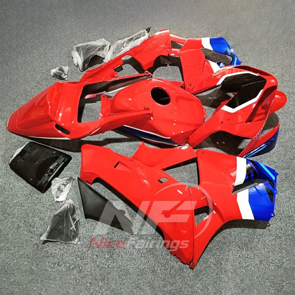 Red ABS Plastic Bodywork Kit Fits HONDA CBR600RR F5 2003-2004 | NiceFairings - front angle image