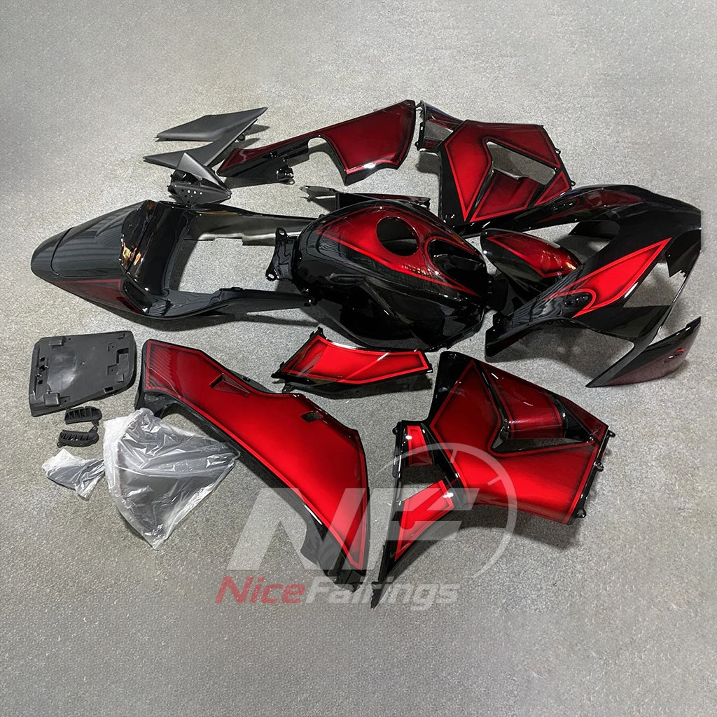 Custom-Painted Red Injection-Molded Bodywork Set Fits 2003-2004 HONDA CBR600RR F5 | NiceFairings - front angle image