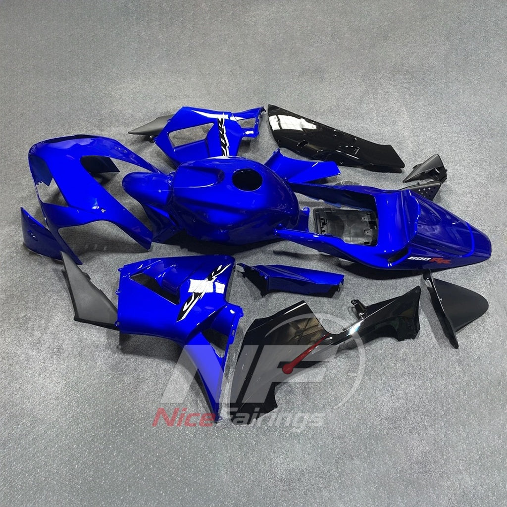 Aftermarket Blue ABS Fairing Panel Kit Fits HONDA CBR600RR F5 2003-2004 | NiceFairings - front angle image