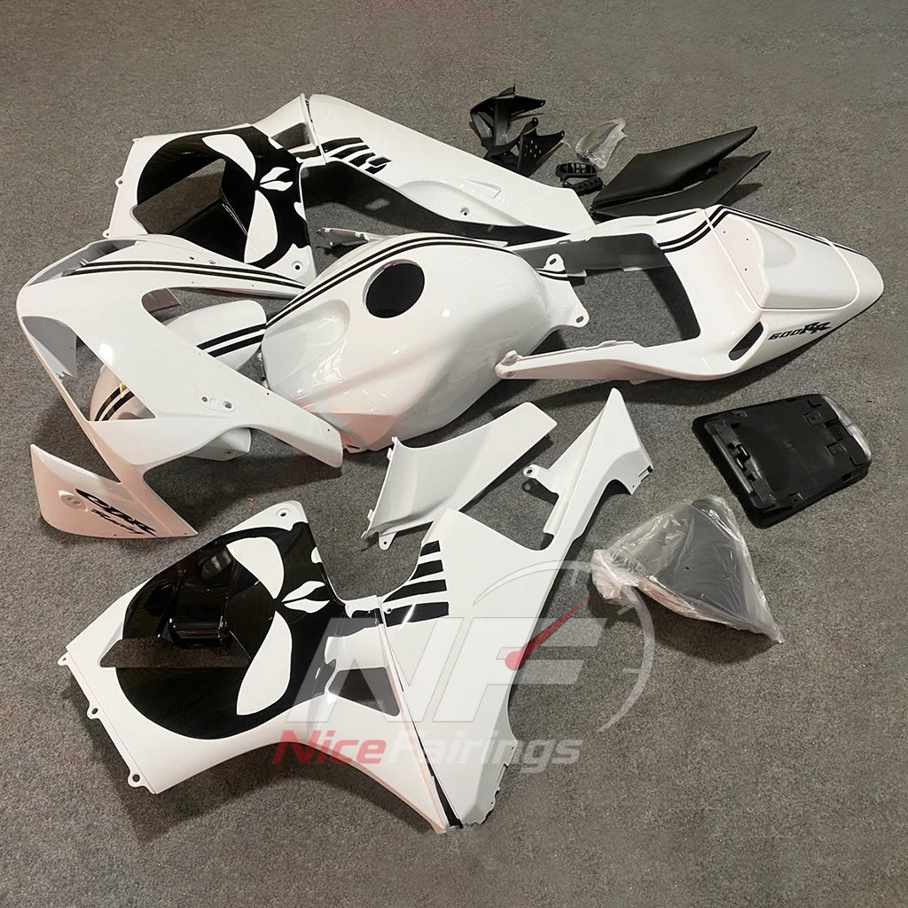 Custom-Painted White ABS Plastic Bodywork Kit Fits HONDA CBR600RR F5 2003-2004 | NiceFairings - front angle image