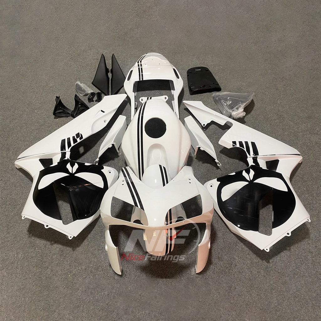 Custom-Painted White ABS Plastic Bodywork Kit Fits HONDA CBR600RR F5 2003-2004 | NiceFairings - main product image