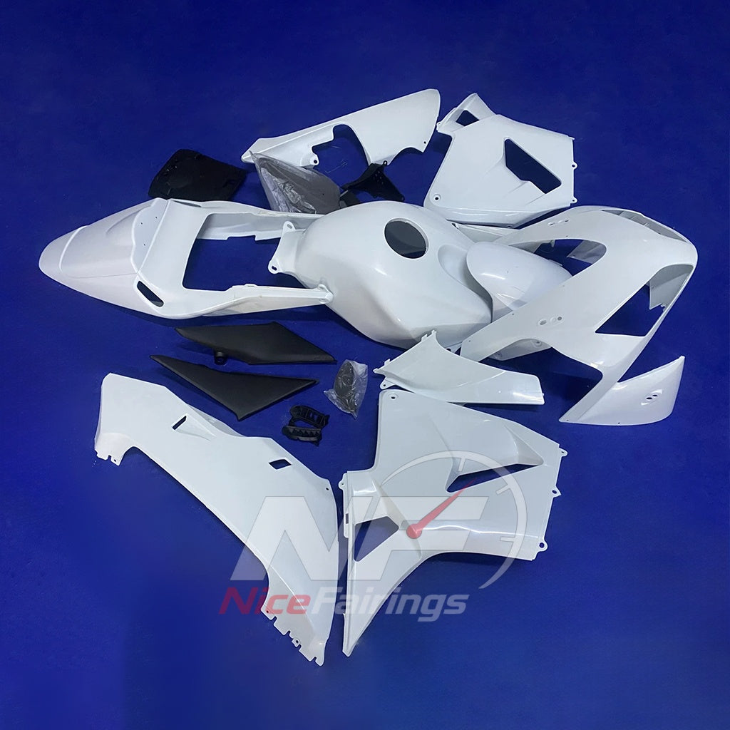 White Motorcycle Bodywork Kit Fits 2003-2004 HONDA CBR600RR F5 | NiceFairings - front angle image