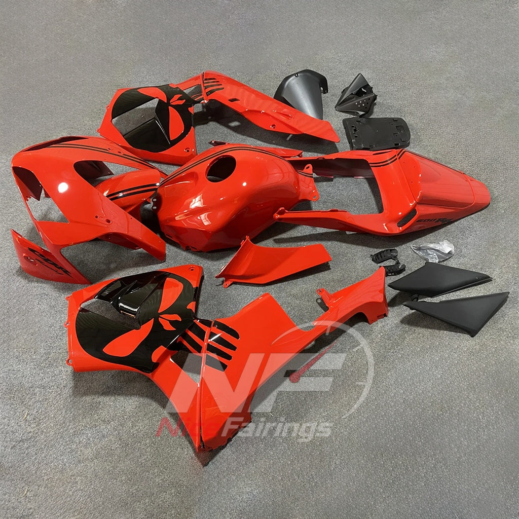 Replacement Red ABS Fairing Panel Kit Fits HONDA CBR600RR F5 2003-2004 | NiceFairings - front angle image
