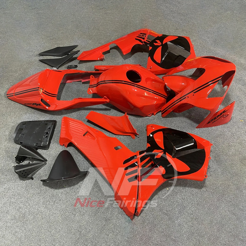 Replacement Red ABS Fairing Panel Kit Fits HONDA CBR600RR F5 2003-2004 | NiceFairings - side angle image