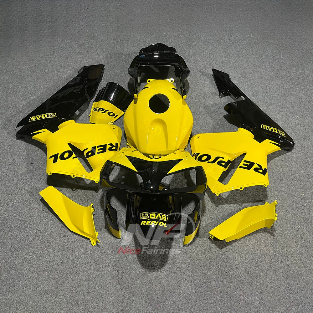 Aftermarket Yellow Sportbike Bodywork Set Fits 2003-2004 HONDA CBR600RR F5 | NiceFairings - main product image
