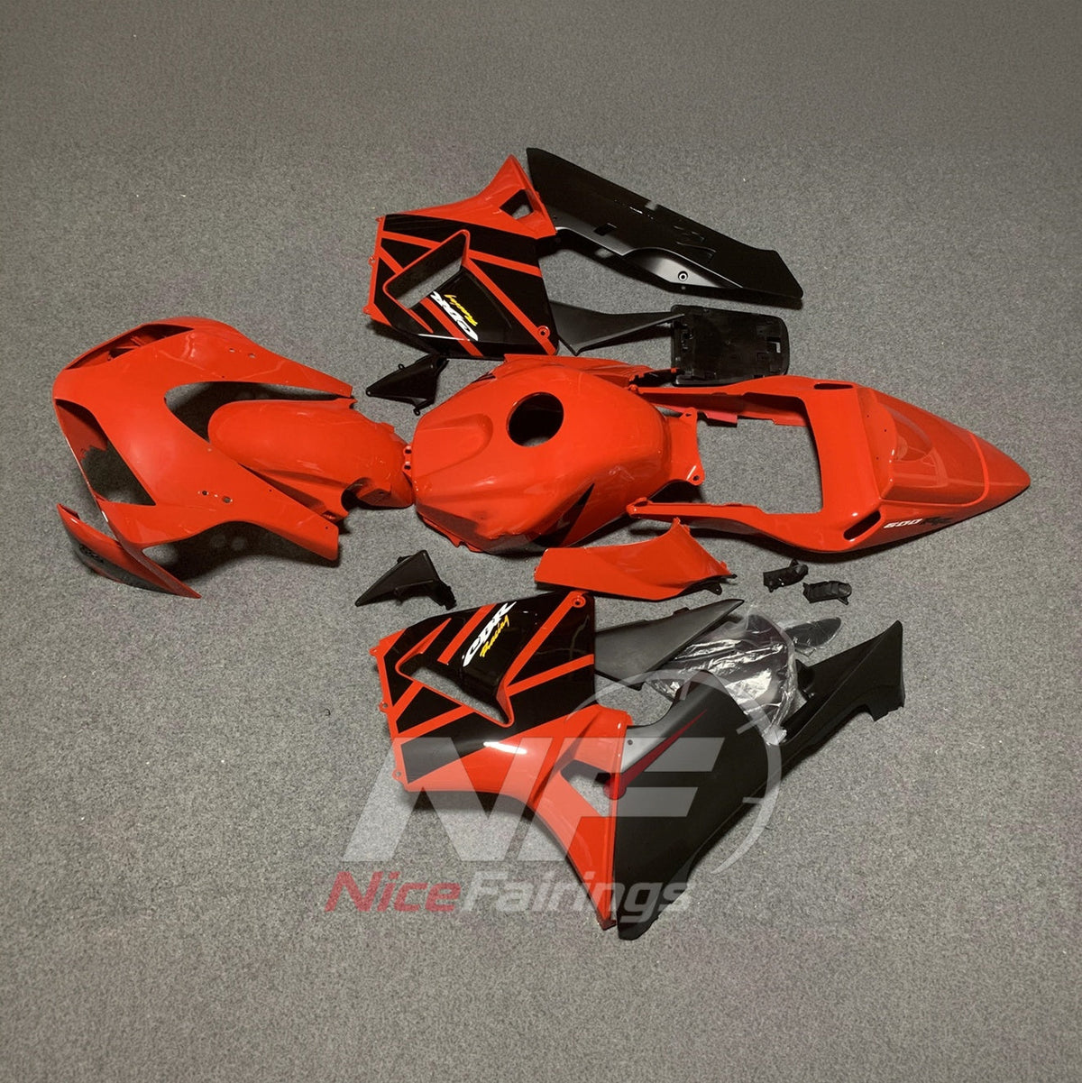 Painted Orange ABS Body Panel Kit Fits 2003-2004 HONDA CBR600RR F5 | NiceFairings - rear angle image