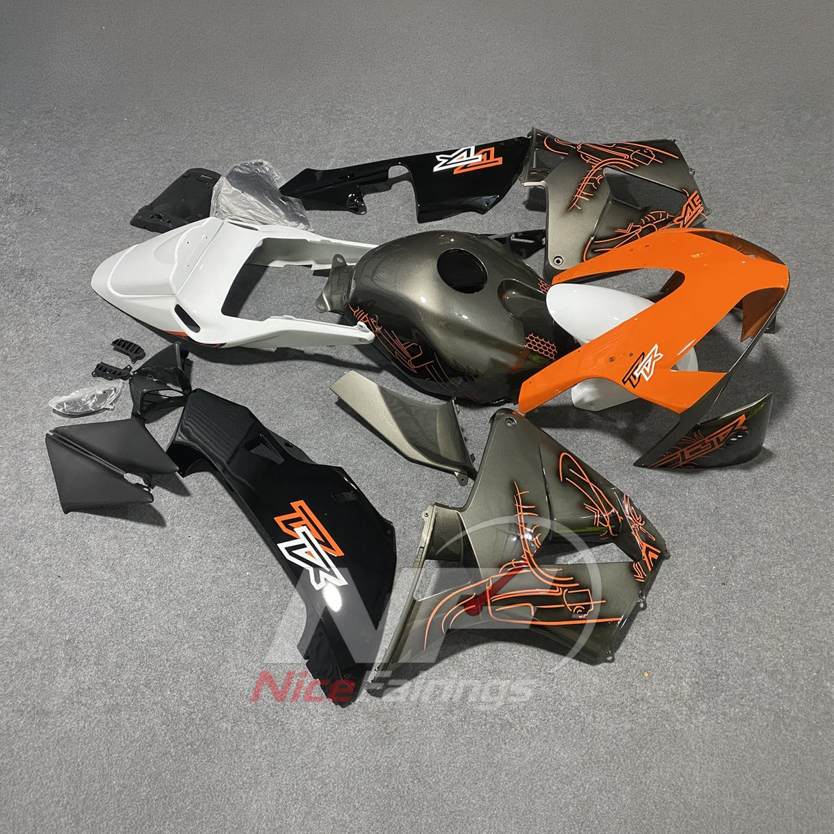 Sportbike Fairing Set Fits HONDA CBR600RR F5 2003-2004 | NiceFairings - front angle image