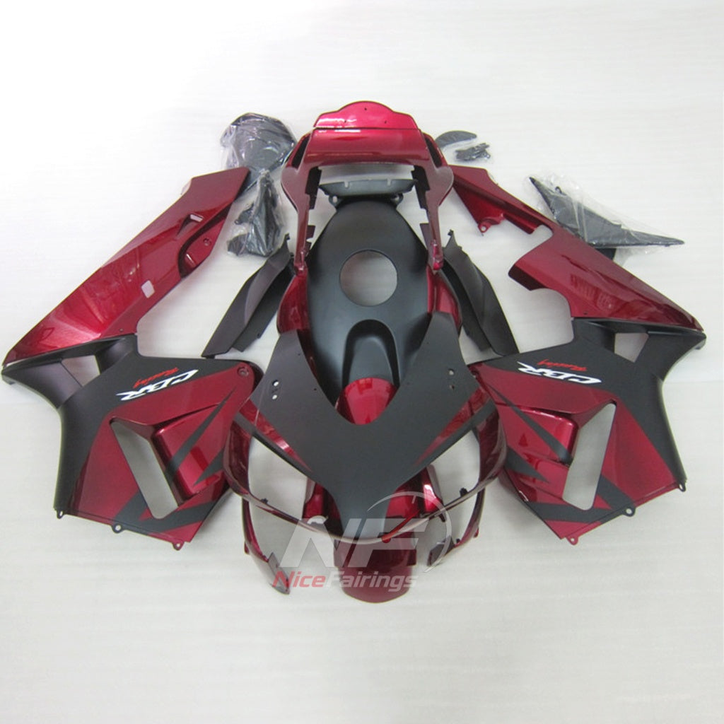 Aftermarket Red ABS Motorcycle Fairings Compatible with HONDA CBR600RR F5 2003-2004 | NiceFairings - main product image