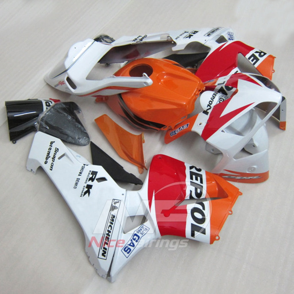 Aftermarket Replacement Body Panels Compatible with 2003-2004 HONDA CBR600RR F5 | NiceFairings - front angle image