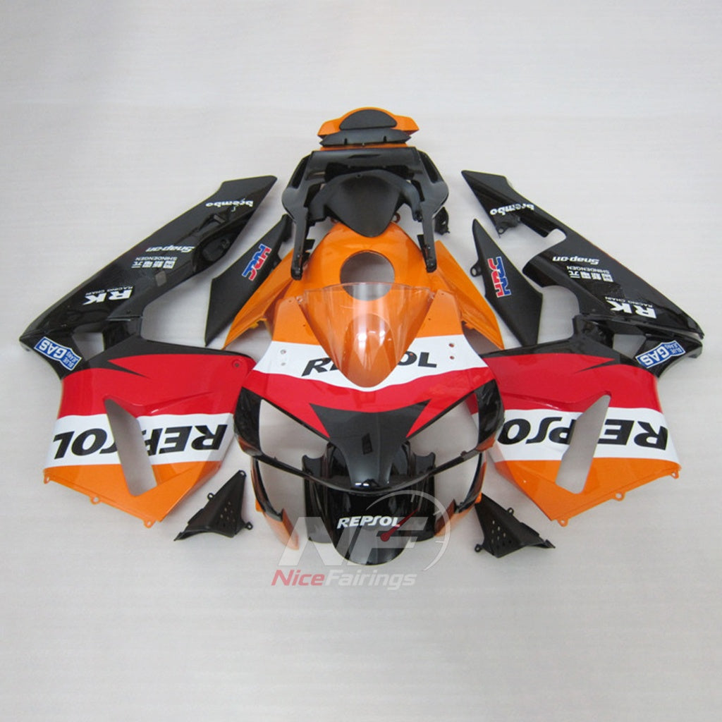 Custom-Painted Cowling Panel Set Fits HONDA CBR600RR F5 2003-2004 | NiceFairings - paint design NO.9 option image