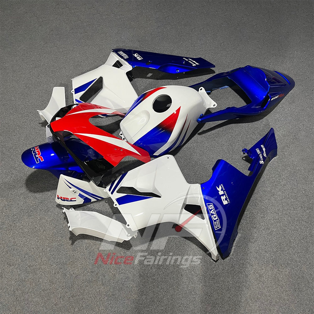 Painted Injection-Molded Fairing Set Fits HONDA CBR600RR F5 2003-2004 | NiceFairings - side angle image