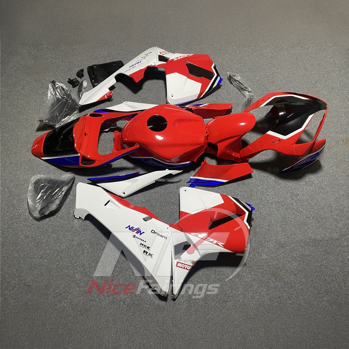 Custom-Painted ABS Plastic Fairing Set Fits Honda CBR600RR F5 2005-2006 | NiceFairings - side angle image