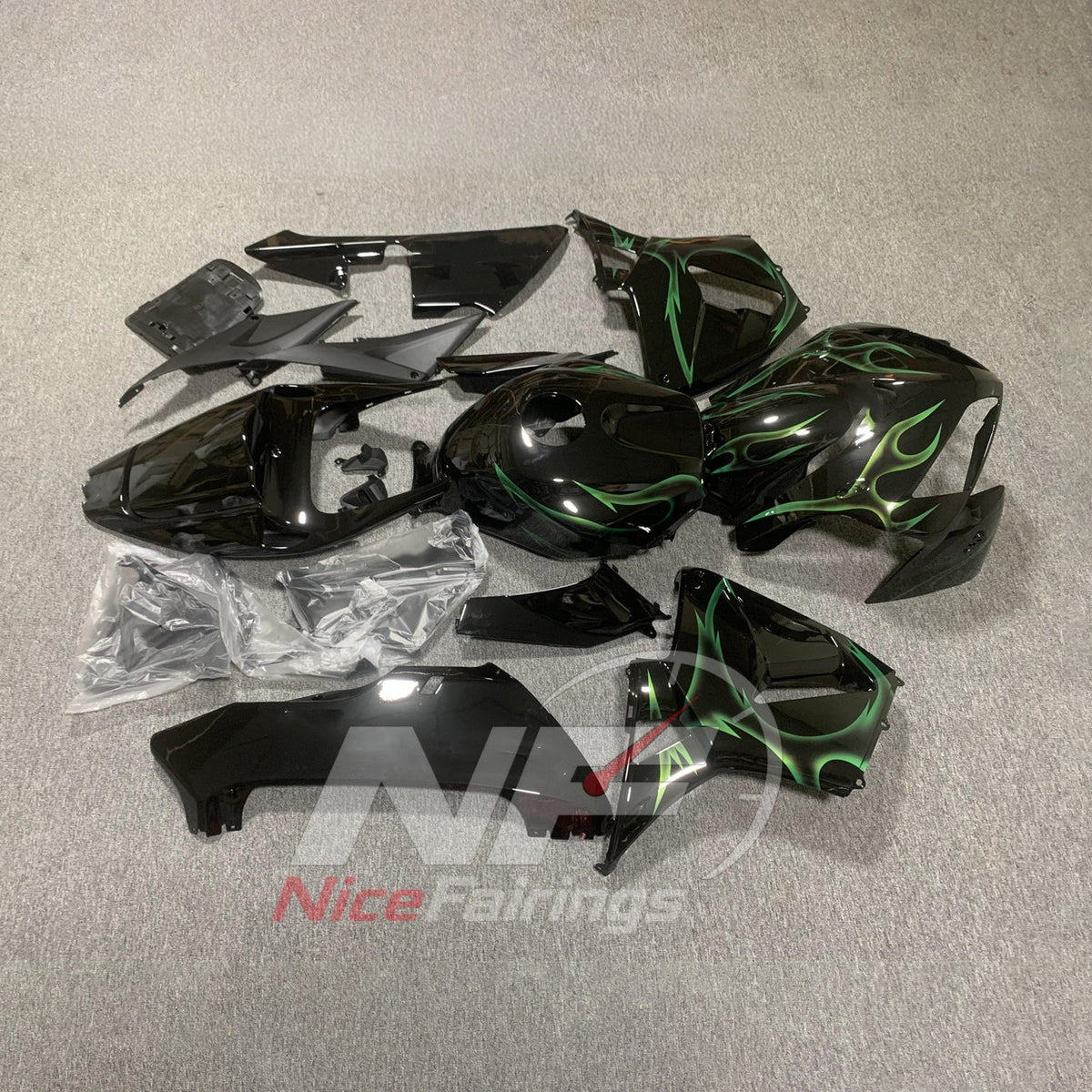 Replacement Motorcycle Cowling Kit Compatible with Honda CBR600RR F5 2005-2006 | NiceFairings - front angle image