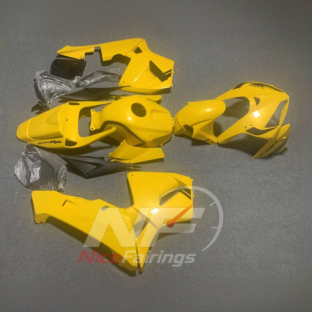 ABS Bodywork Set Fits 2005-2006 Honda CBR600RR F5 | NiceFairings - side angle image