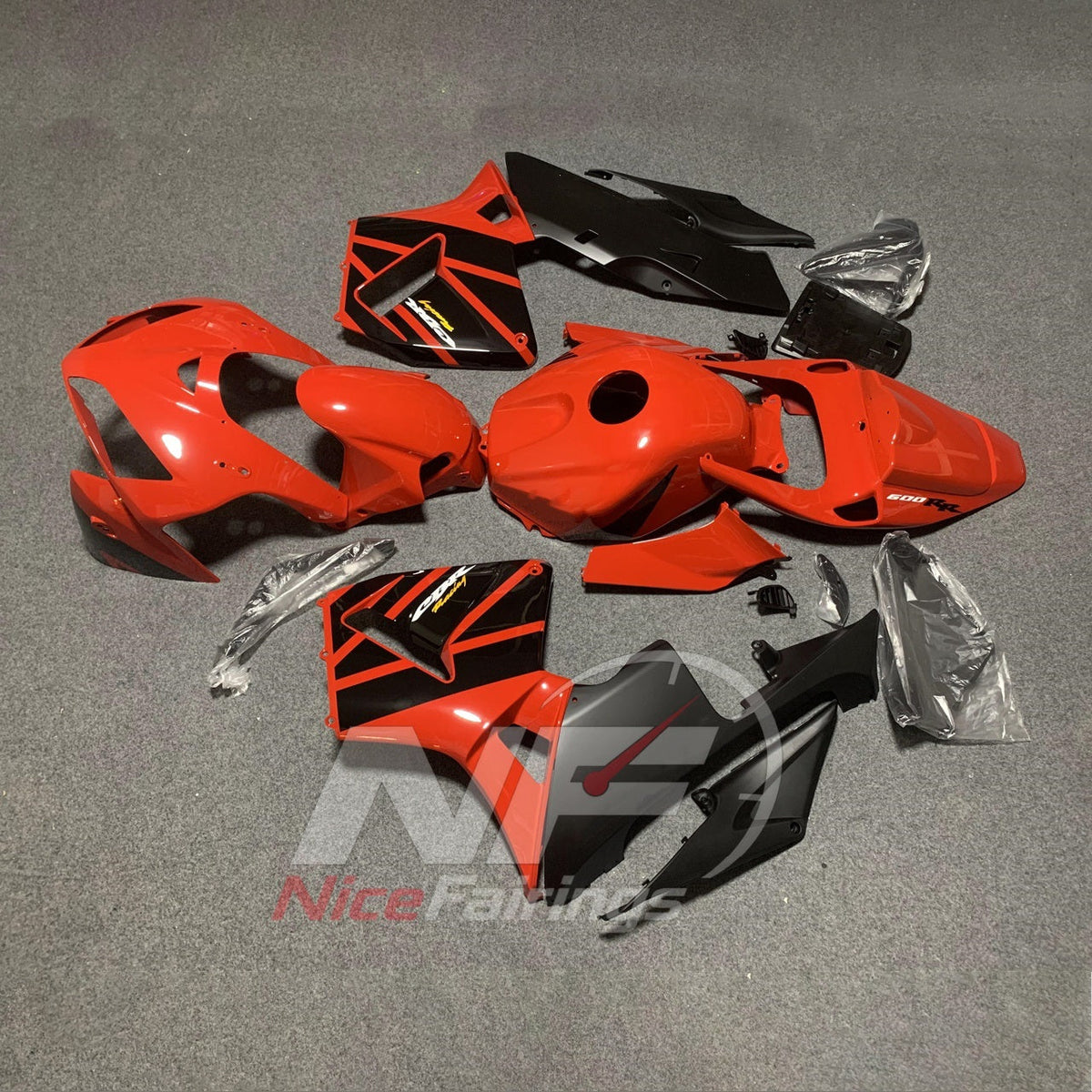 Aftermarket Motorcycle Fairing Panel Set Fits Honda CBR600RR F5 2005-2006 | NiceFairings - front angle image
