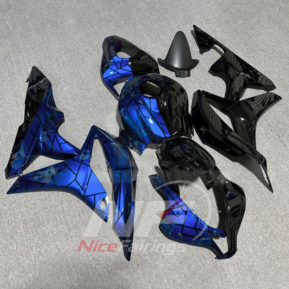 Painted Blue Motorcycle Fairing Kit Fits Honda CBR600RR F5 2007-2008 | NiceFairings - side angle image
