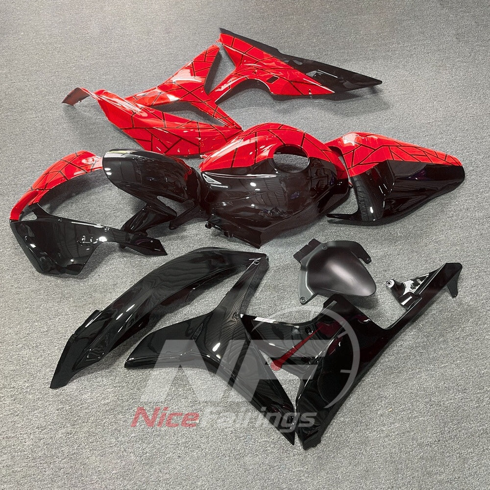 Red ABS Plastic Fairing Set Fits 2007-2008 Honda CBR600RR F5 | NiceFairings - front angle image