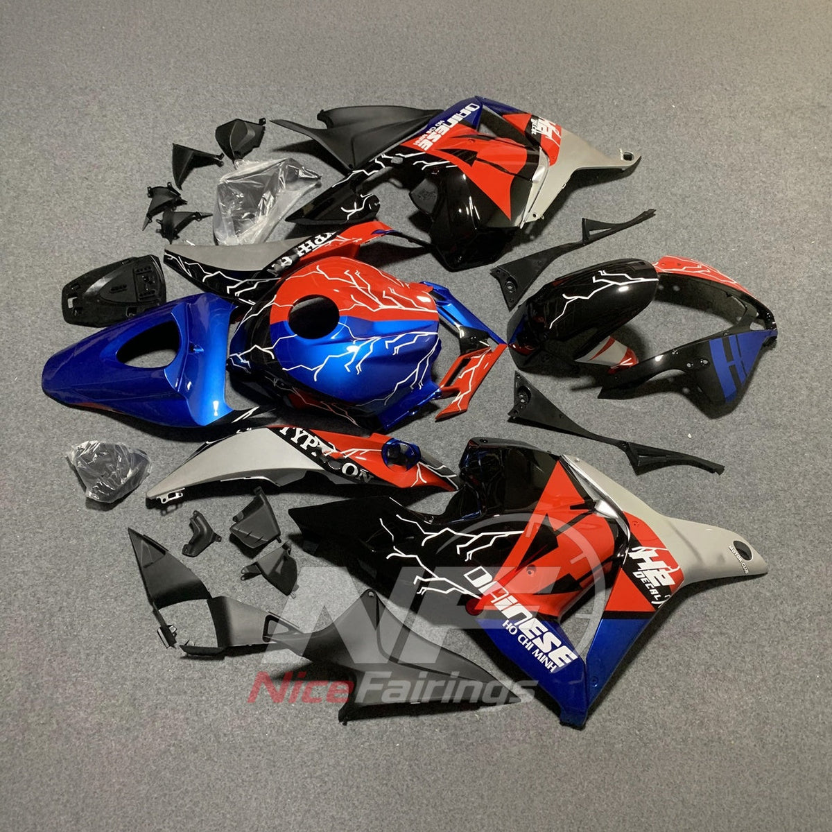 Custom-Painted Motorcycle Fairing Kit Fits HONDA CBR600RR F5 2009-2012 | NiceFairings - front angle image