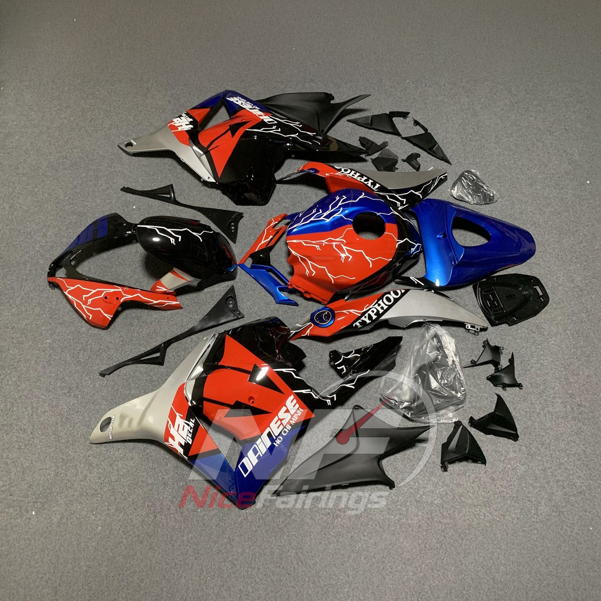 Custom-Painted Motorcycle Fairing Kit Fits HONDA CBR600RR F5 2009-2012 | NiceFairings - side angle image