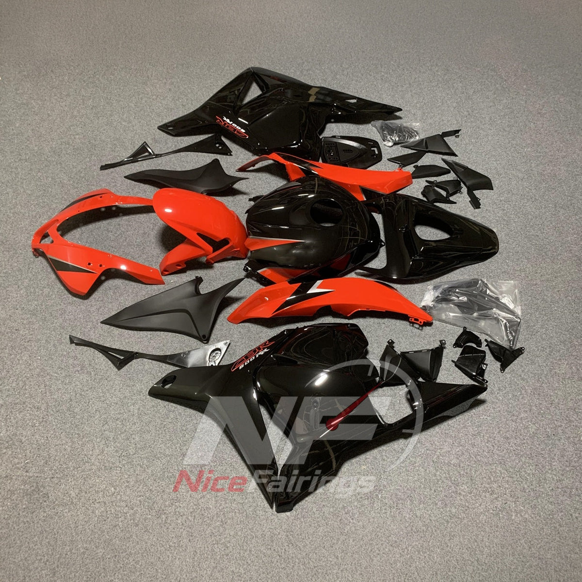 Aftermarket ABS Motorcycle Fairings Compatible with HONDA CBR600RR F5 2009-2012 | NiceFairings - side angle image