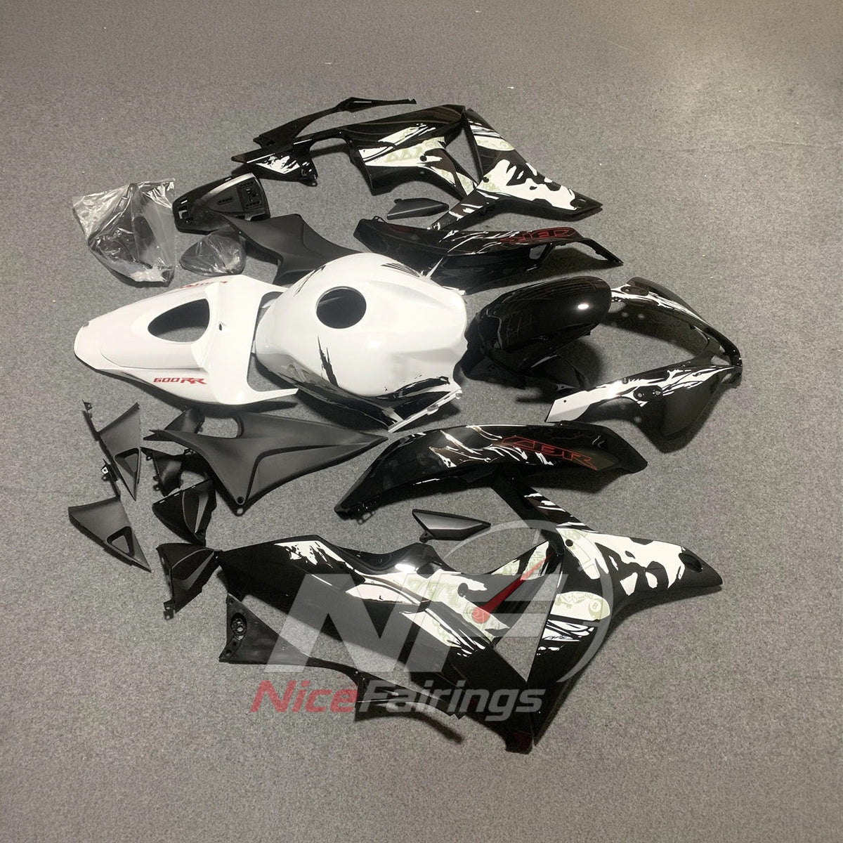 Replacement Sportbike Bodywork Set Fits 2009-2012 HONDA CBR600RR F5 | NiceFairings - front angle image