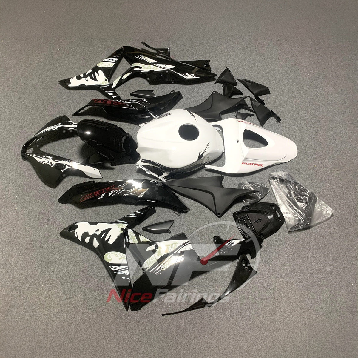 Replacement Sportbike Bodywork Set Fits 2009-2012 HONDA CBR600RR F5 | NiceFairings - side angle image