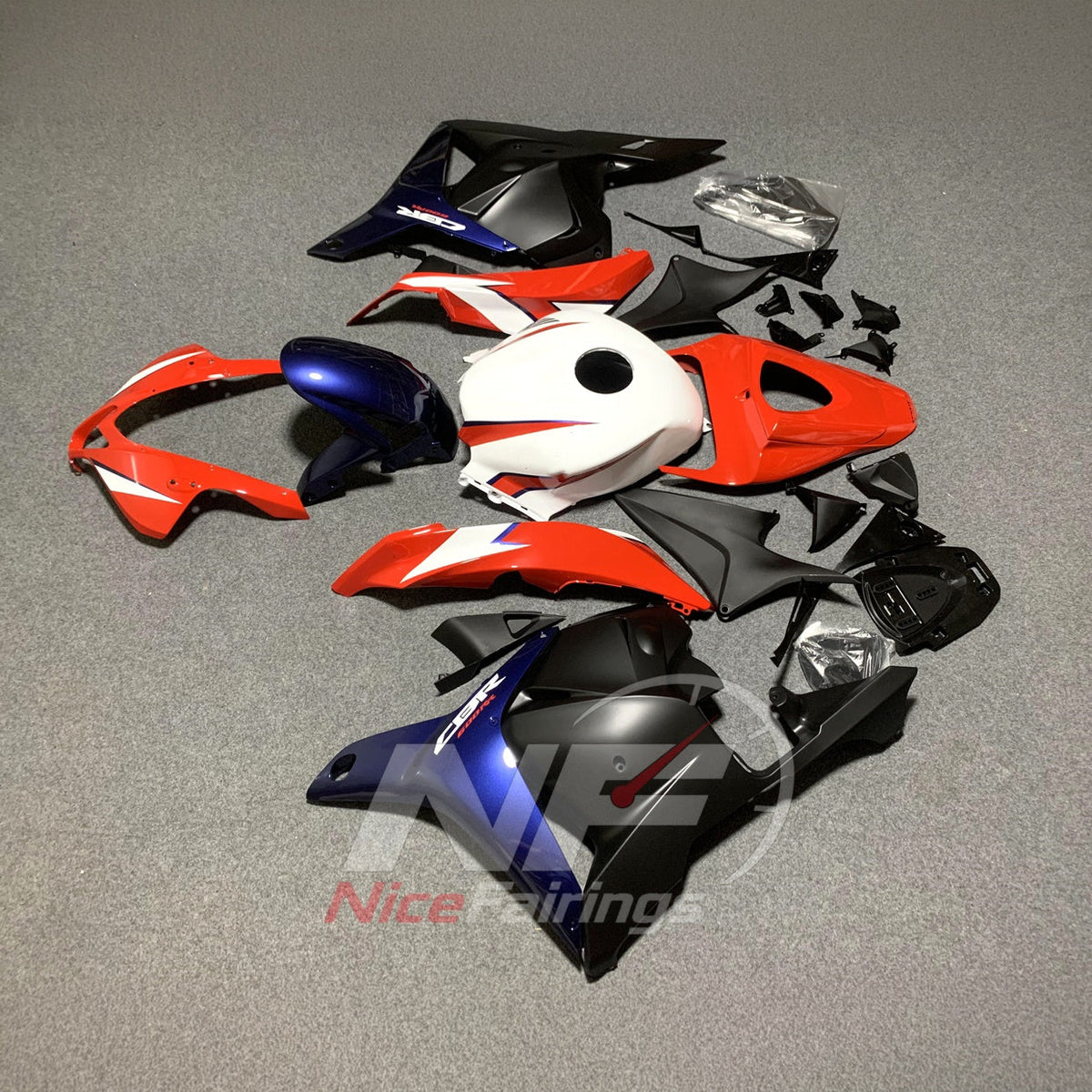 Aftermarket Replacement Body Panels Compatible with 2009-2012 HONDA CBR600RR F5 | NiceFairings - side angle image