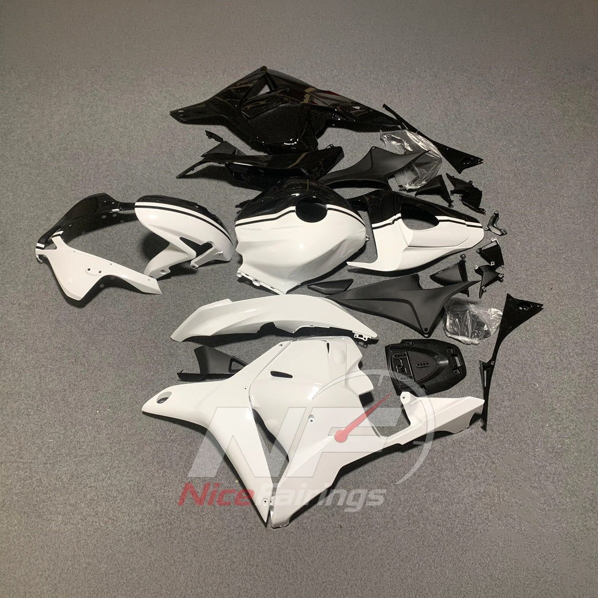 Painted Injection-Molded Fairings Compatible with HONDA CBR600RR F5 2009-2012 | NiceFairings - side angle image