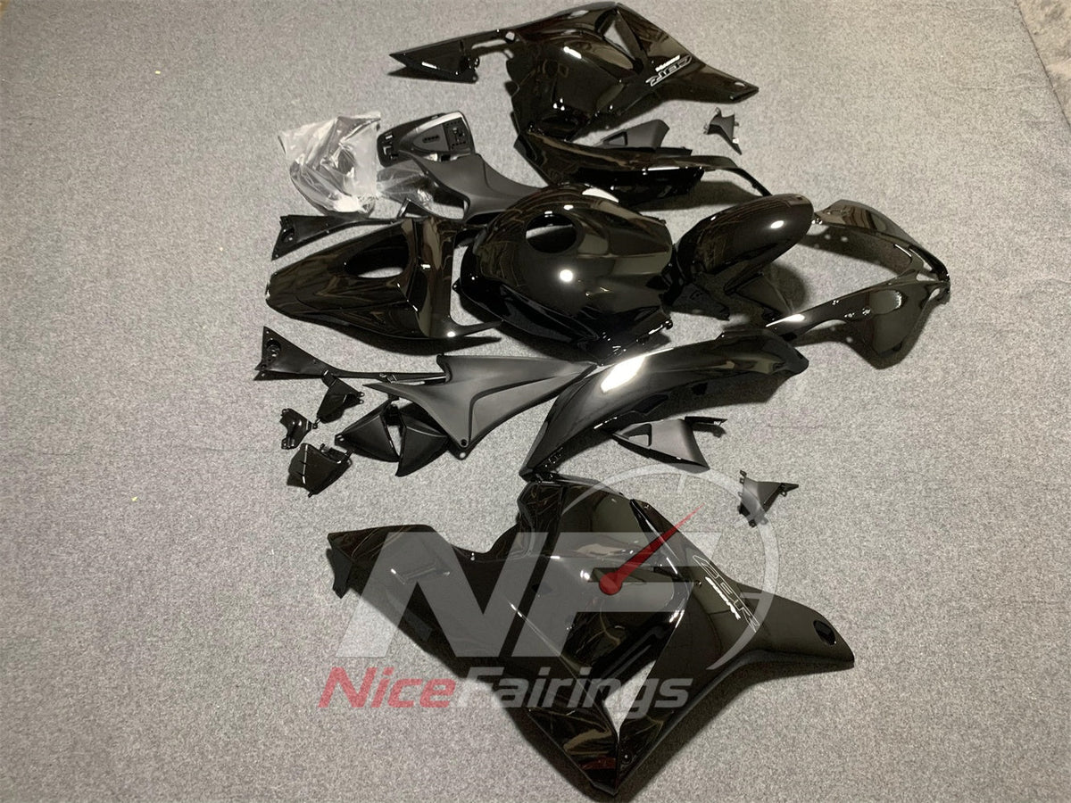 Replacement Black ABS Injection Fairing Kit Fits 2009-2012 HONDA CBR600RR F5 | NiceFairings - front angle image