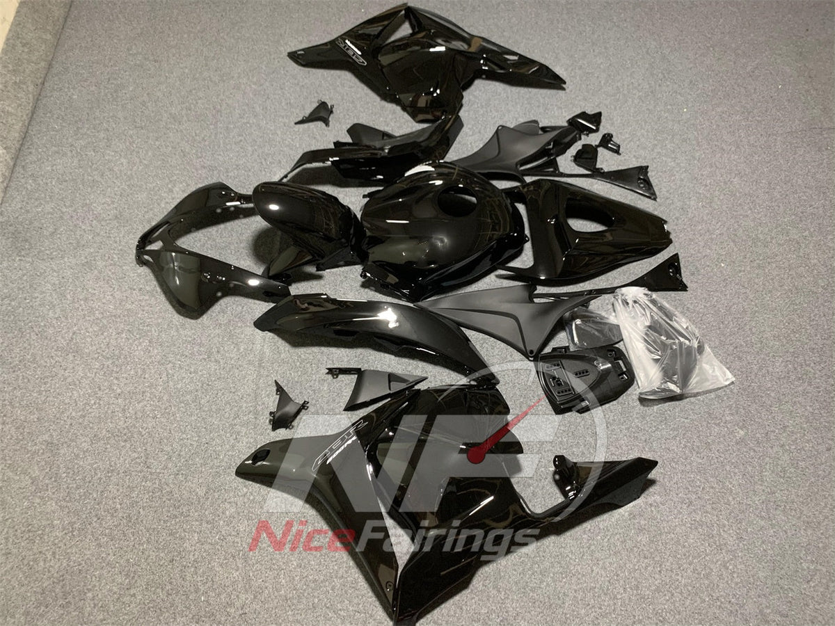 Replacement Black ABS Injection Fairing Kit Fits 2009-2012 HONDA CBR600RR F5 | NiceFairings - side angle image