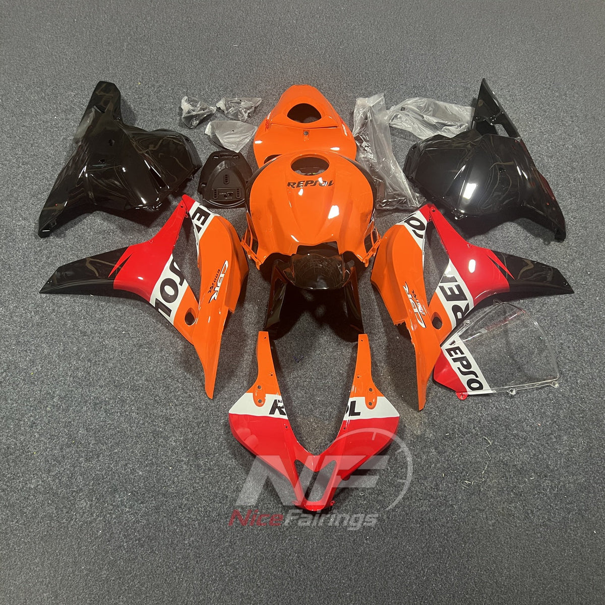 Painted Injection-Molded Fairings Compatible with HONDA CBR600RR F5 2009-2012 | NiceFairings - paint design NO.6 option image