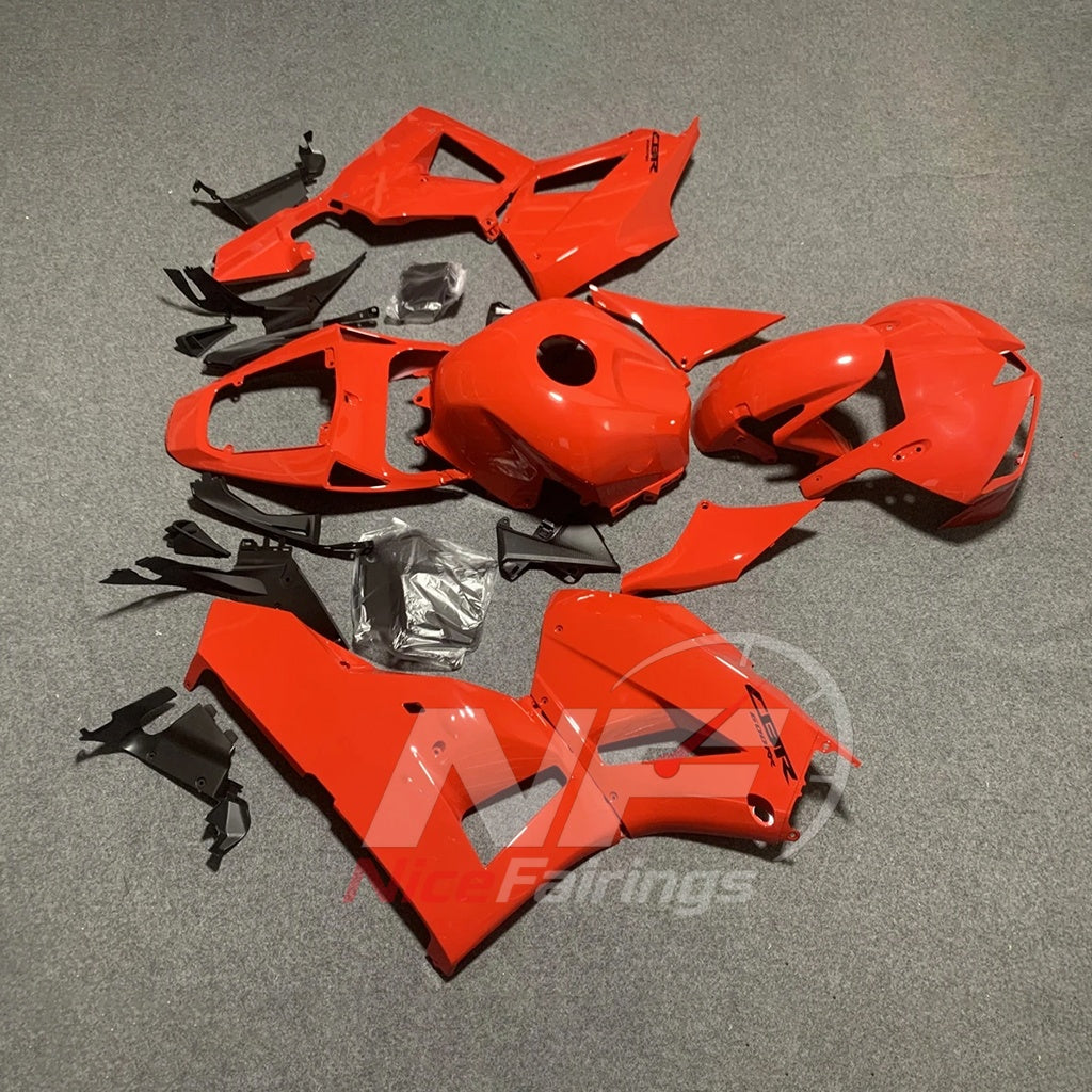 Aftermarket Red Cowling Panel Set Fits HONDA CBR600RR F5 2013-2026 | NiceFairings - side angle image