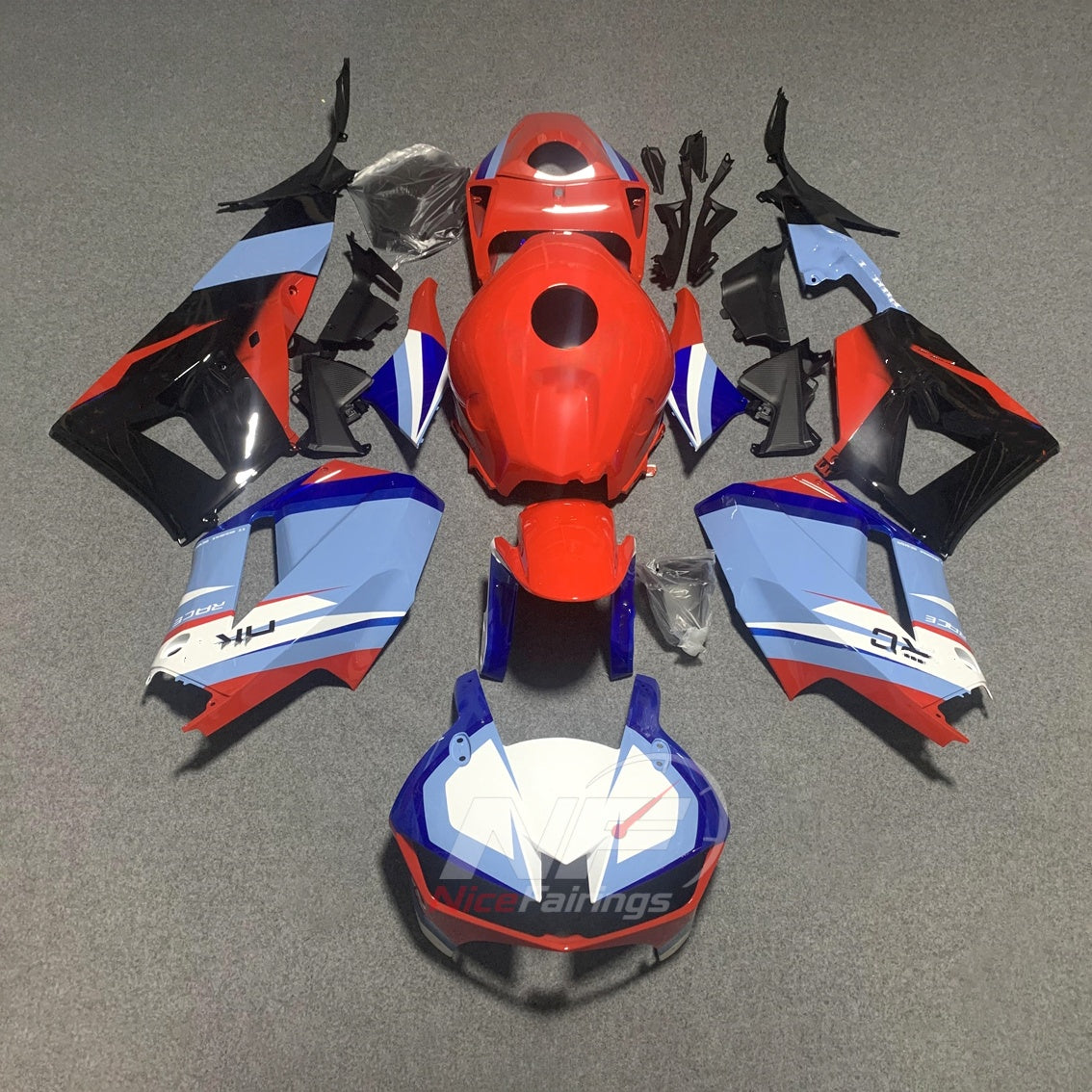 Replacement ABS Plastic Cowling Kit Fits 2013-2026 HONDA CBR600RR F5 | NiceFairings - paint design NO.2 option image