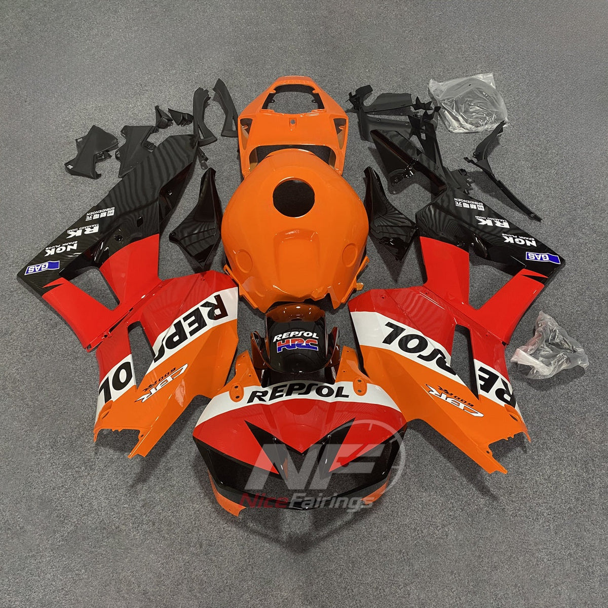 Black Motorcycle Bodywork Kit Fits 2013-2026 HONDA CBR600RR F5 | NiceFairings - paint design NO.2 option image