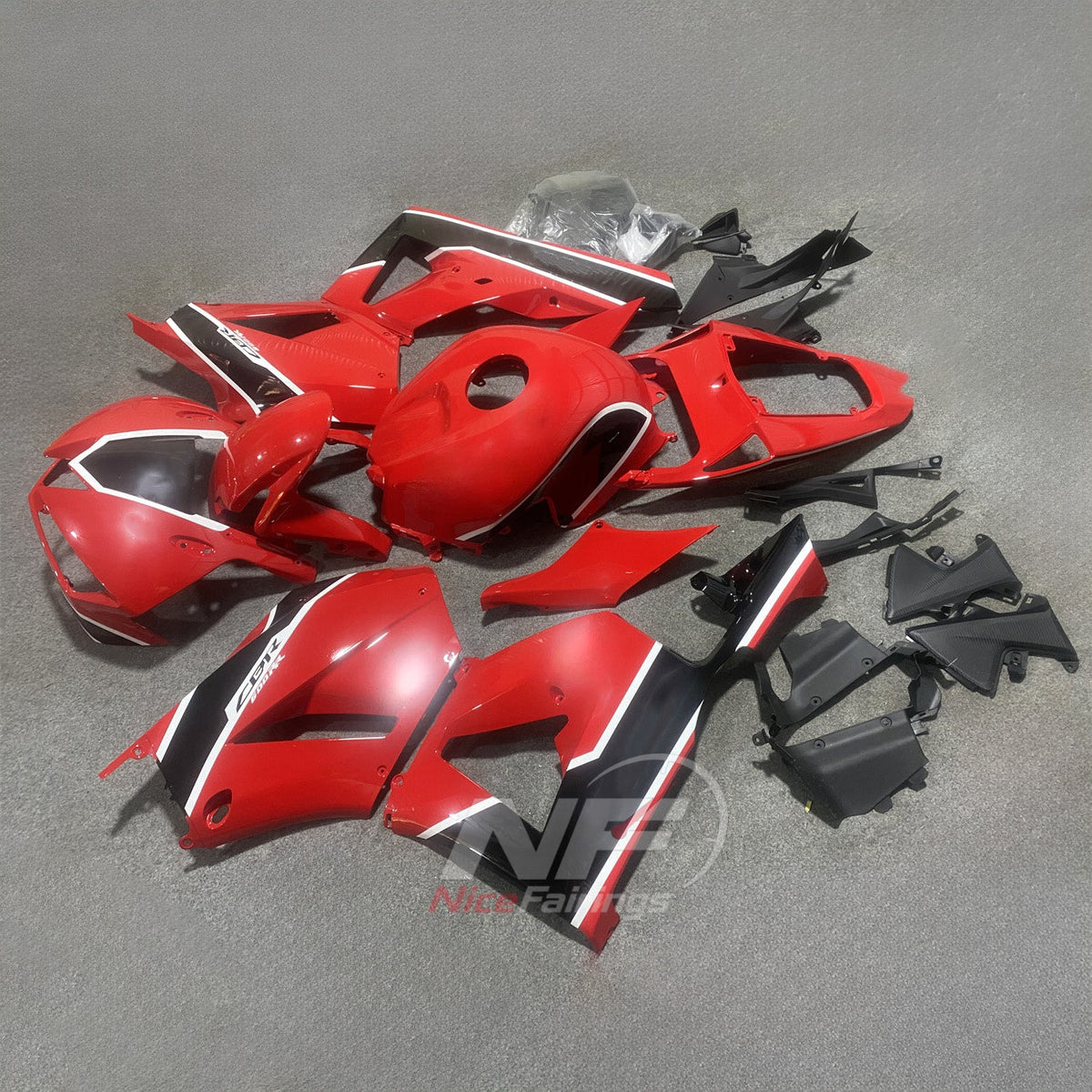 Custom-Painted Red ABS Plastic Fairing Set Fits 2013-2026 HONDA CBR600RR F5 | NiceFairings - front angle image