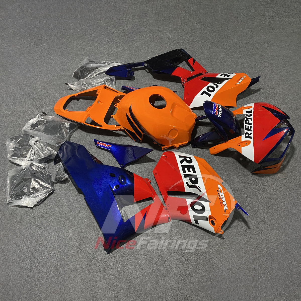 Painted Injection-Molded Fairings Compatible with HONDA CBR600RR F5 2013-2026 | NiceFairings - side angle image