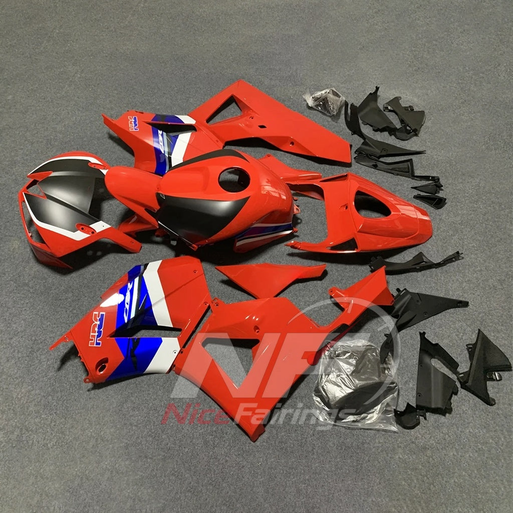 Aftermarket Red ABS Injection Fairing Kit Fits 2013-2026 HONDA CBR600RR F5 | NiceFairings - side angle image