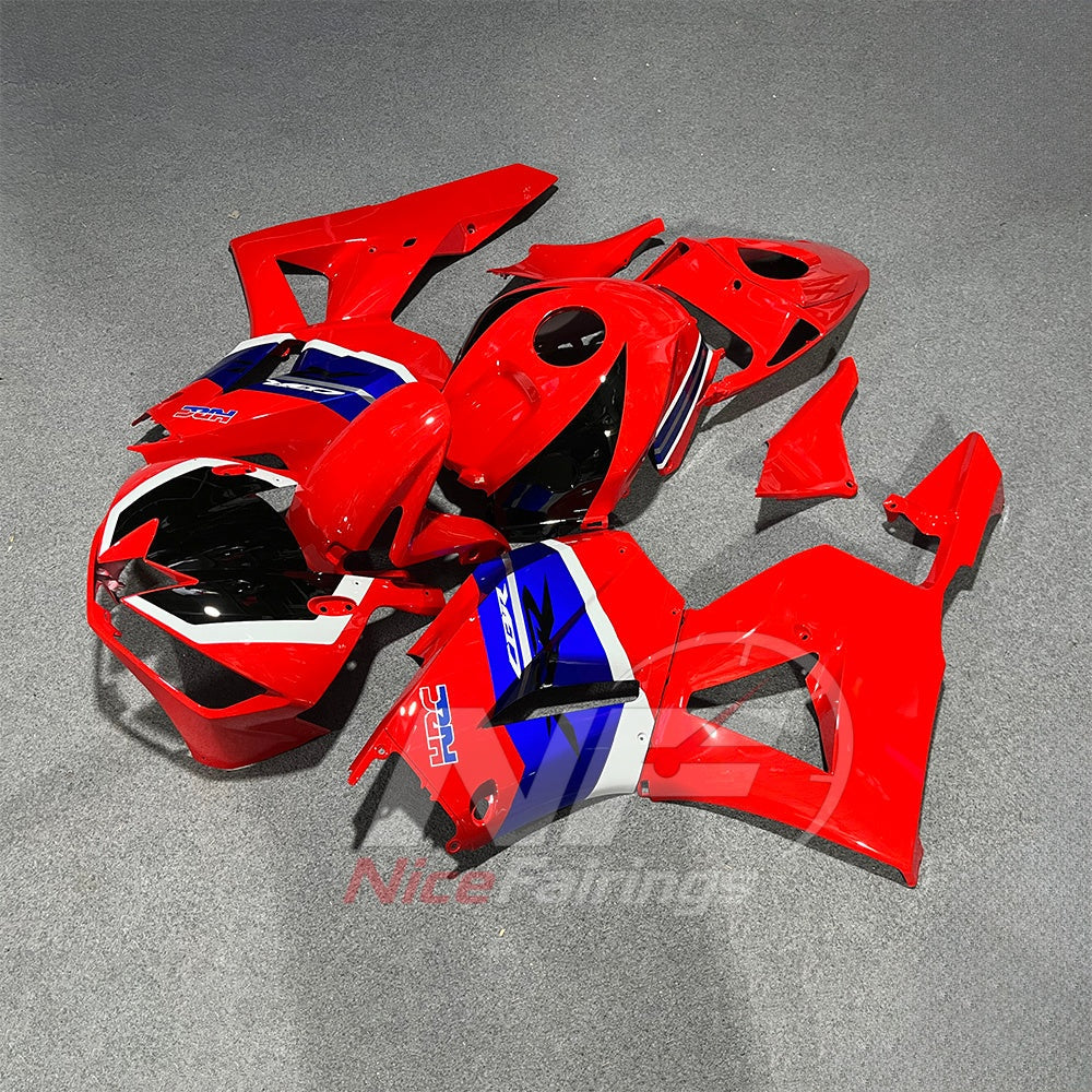 Replacement Red ABS Injection Fairing Kit Fits 2013-2026 HONDA CBR600RR F5 | NiceFairings - side angle image