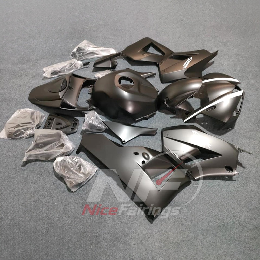 Aftermarket Gray Injection-Molded Bodywork Set Fits 2013-2026 HONDA CBR600RR F5 | NiceFairings - side angle image