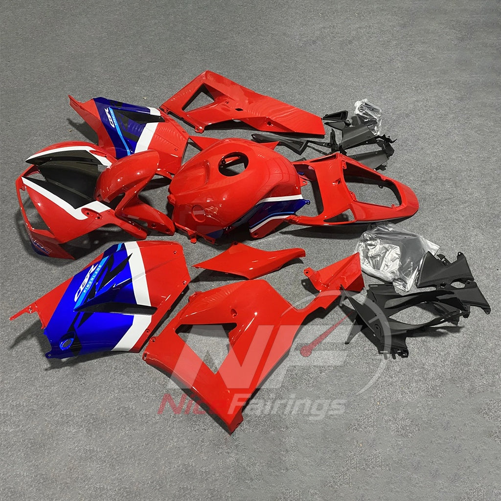 Replacement Red Injection-Molded Fairing Set Fits HONDA CBR600RR F5 2013-2026 | NiceFairings - front angle image