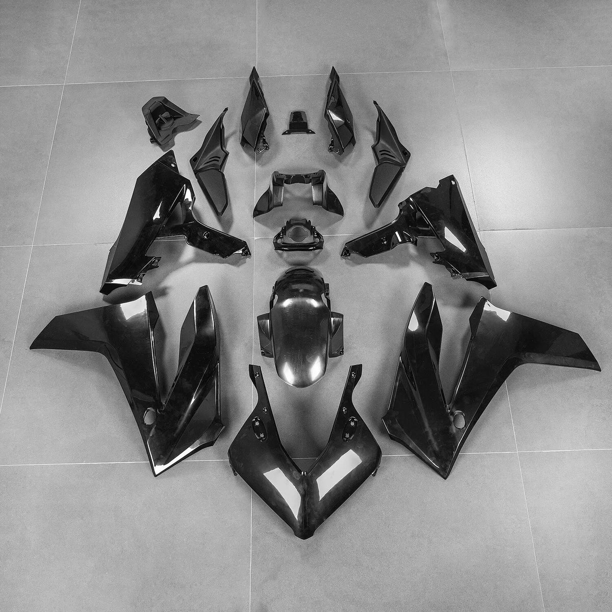 Fits HONDA CBR650R 2024-2026 ABS Plastic Cowling Kit  Glossy Black | NiceFairings
