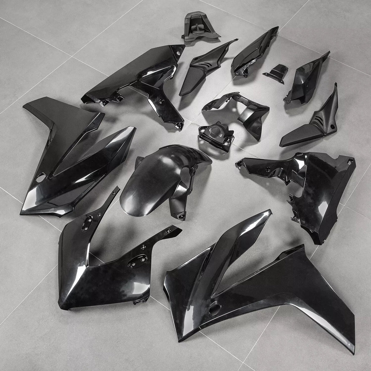Fits HONDA CBR650R 2024-2026 ABS Plastic Cowling Kit  Glossy Black | NiceFairings