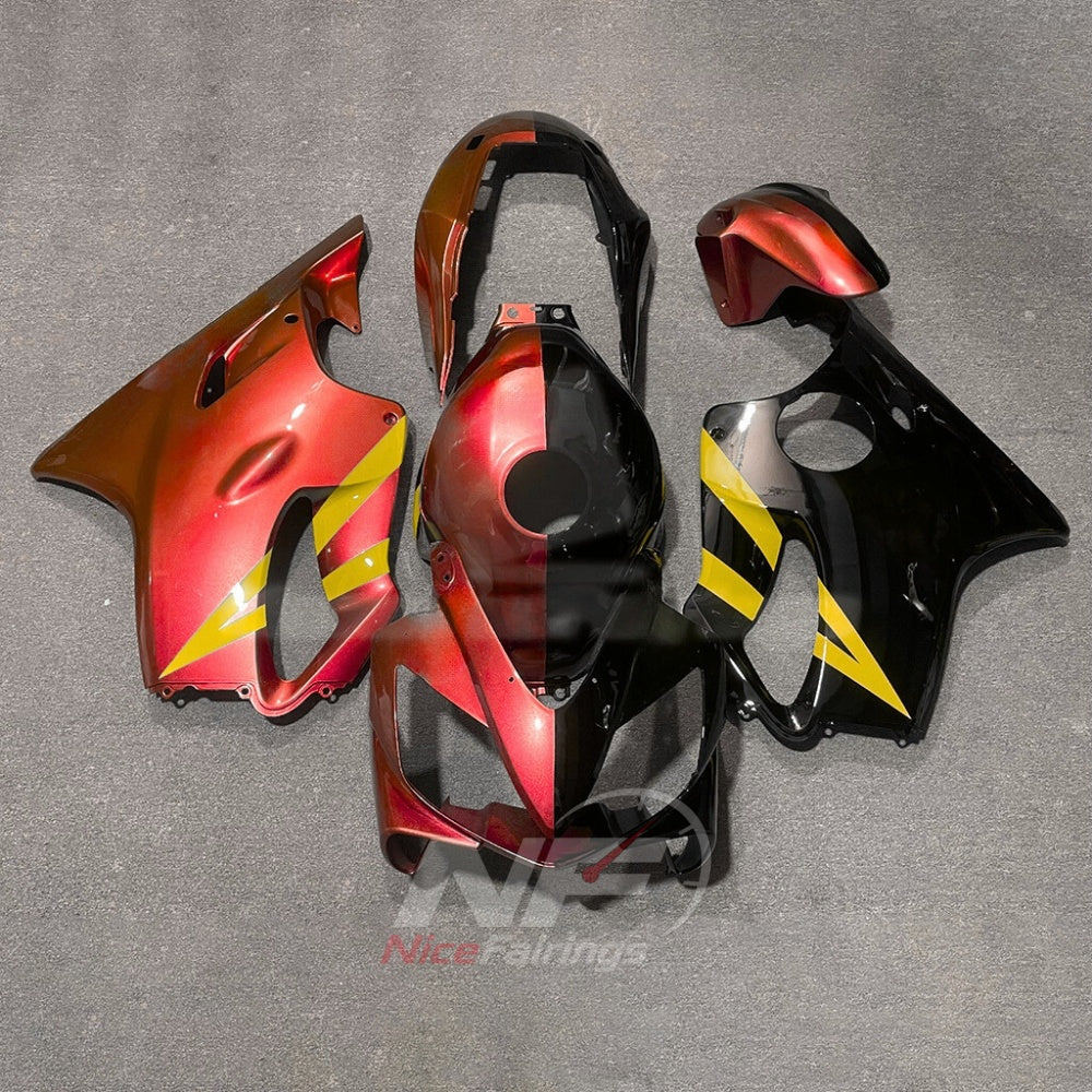 Aftermarket Fairing Kit Fits 2004-2007 HONDA CBR600 F4i - ABS Plastic - Purple Gray | NiceFairings - paint design NO.2 option image